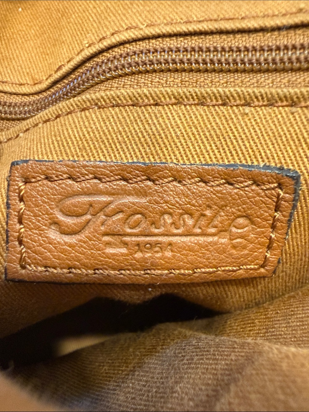 Fossil Brown Leather Crossbody with Multicolor Bead Accents - Picture 9 of 11